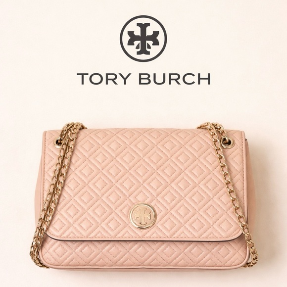 ✨LOW START✨Tory Burch Pink Quilted Chain Shoulder Bag. Rehab - Picture 1 of 16